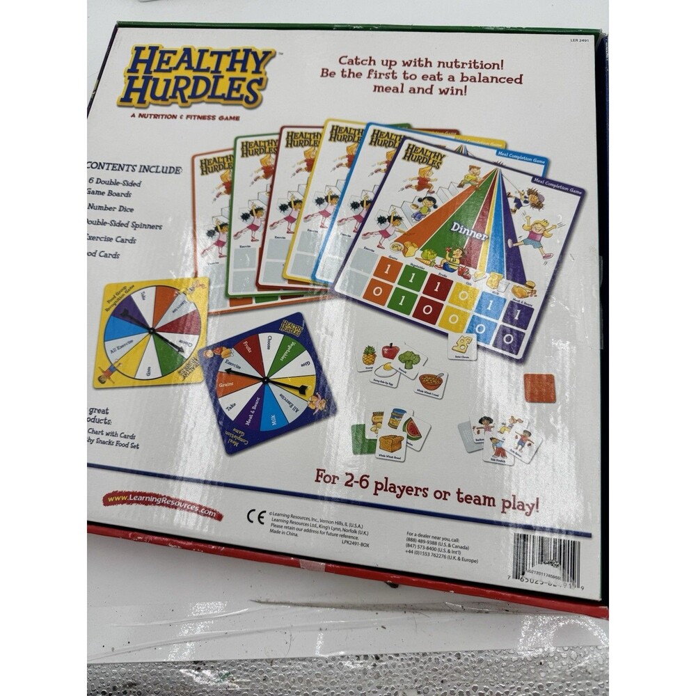 HEALTHY HURDLES Health & Nutrition Game Ages 6+ Complete - Picture 10 of 10